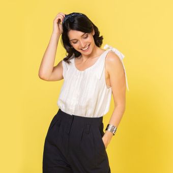 Patron débardeur noué Aglaé