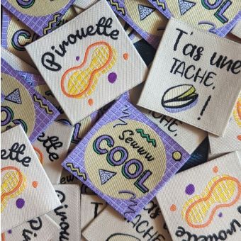 Étiquettes tissées Fun mix x6 - Marmaï