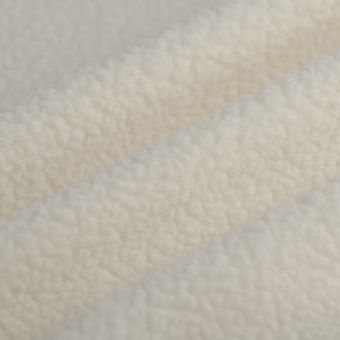 Tissu polaire Sherpa écru