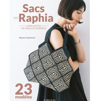 Livre Sacs en raphia crochetés en mailles serrées