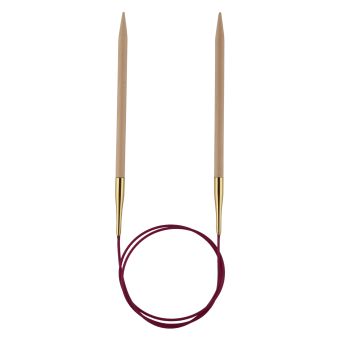Aiguille à tricoter circulaire fixe basix en bouleau 120 cm x 3.75 mm - Knit Pro