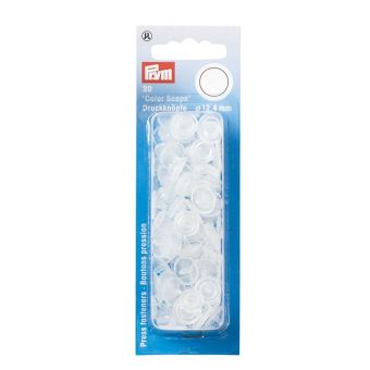 Boutons pression Color snaps transparent 12,4 mm