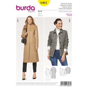 Patron burda 6461 manteau et veste