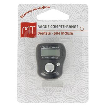 Compteur de rang bague noir MT