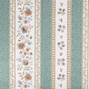 Cretonne beaucaire rayures vert 160cm