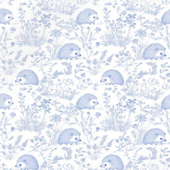 Tissu Panama Toile de Jouy Hérisson, coupon 1m x laize (140cm)