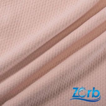 Tissu ZORB super absorbant 3D coton bio antimicrobien rose