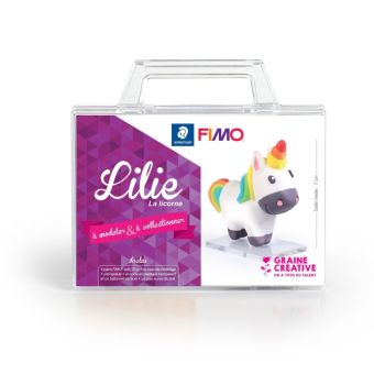 Graine Créative - Kit Ma première figurine Lilie la licorne (Fimo soft)