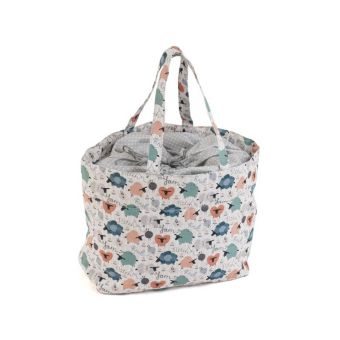 Sac de rangement à cordon "Moutons" - 18x32x34cm - Hobby Gift
