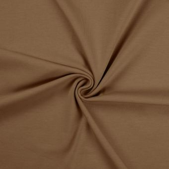 Maille Jersey coton uni jerry taupe