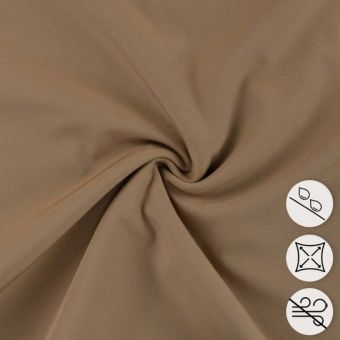 Tissu softshell uni caramel