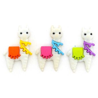 Boutons Fantaisie 3D : Who's Your Llama / Lama