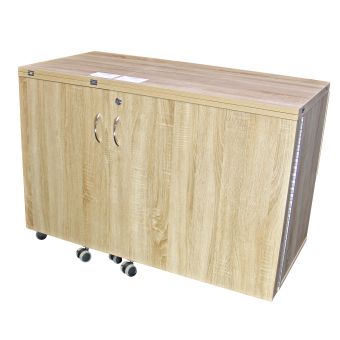 Table de couture : "Eclipse" : couleur chêne : 110x55.5x76 cm