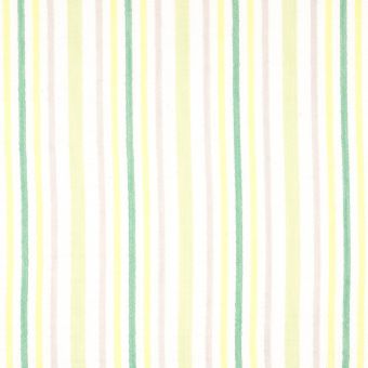 Tissu crépon rayures vertes