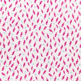 Coupon eclairs fuschia fond blanc