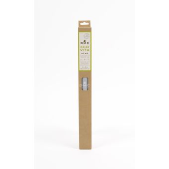 Toile Eco Vita 100% Chanvre Broderie et Punch Needle 38x45 cm Bleu clair