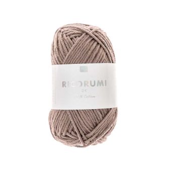 Fil à crocheter Creative Ricorumi dk marron 073 coton 57,5m - Rico Design