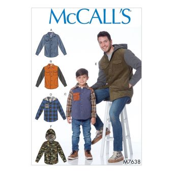 Patron McCall's 7638MEN Veste canadienne homme du 36 à 50
