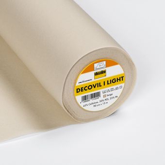 Rouleau 15 mètres entoilage thermocollant Vlieseline Decovil I light aspect cuir 