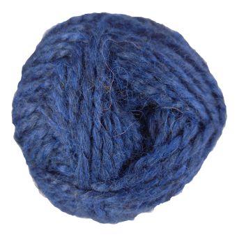 Pelote de laine Bleu Cobalt mélange - 100% Alpaga - Gros fil - 100 gr.