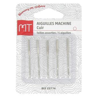 Aiguilles machine cuir assorties