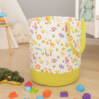 Sac à jouets 35x45cm jungle multicolore