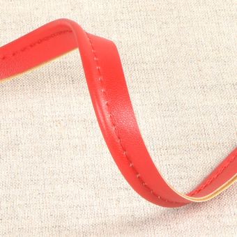 Passepoil simili-cuir rouge 10mm