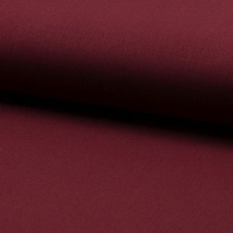 Tissu lainage fin extensible uni bordeaux