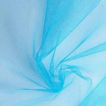 Tissu tulle uni turquoise