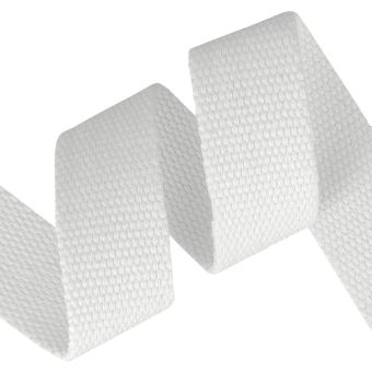 Sangle coton renforcée blanc 30mm