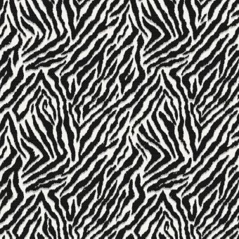 Tissu jacquard Marty zèbré blanc