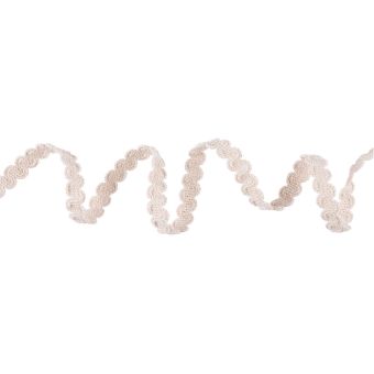 Galon serpentine crème 12 mm
