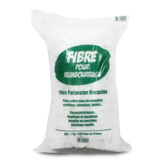 Rembourrage Fibres polyester sac 1 kg Fibre Polyester Aucun traitement Fibres