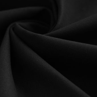 Tissu demi natté coton Bali noir 