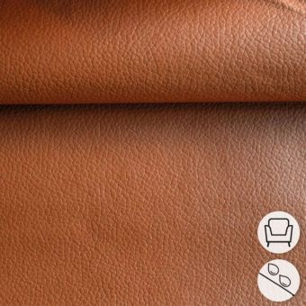 Tissu similicuir autocollant imperméable qualité siège marron