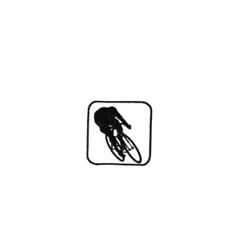 Lot de 3 écussons thermocollants badge sportif 3cm x3cm vélo