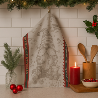 Torchon jacquard lutin 50x70cm