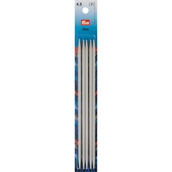 Aiguilles à tricoter doubles pointes, gris perle ou gris