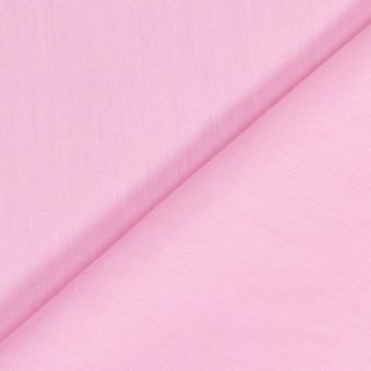 Tissu popeline coton lourde 120 fils rose clair