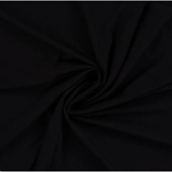 Maille jersey viscose douce unie noir