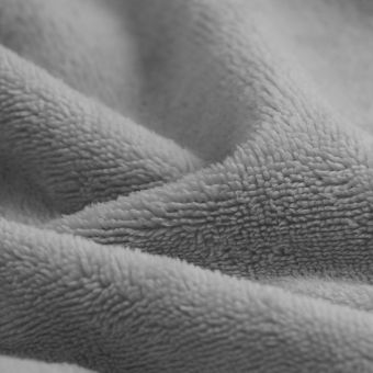 Tissu éponge bambou douce gris perle
