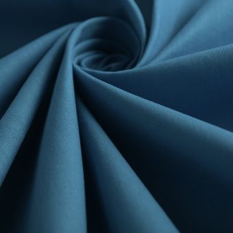 Tissu coton uni Cristina bleu canard