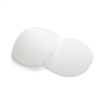 Coques blanches en mousse pour soutien-gorge T85