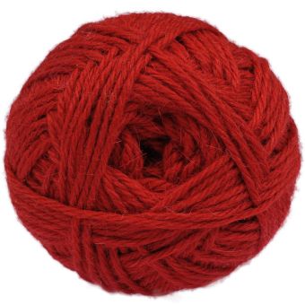 Pelote de laine Rouge - Baby lama/Mérinos - Aran - 100 gr.