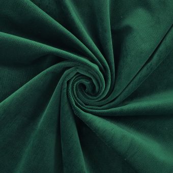 Tissu velours Decker vert foret