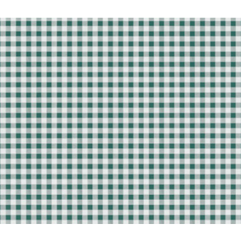 Toile cirée à carreaux vert et blanc roulée et sans plis
