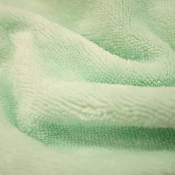 Tissu éponge bambou doudou vert pâle