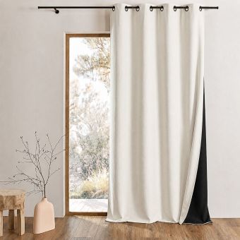 Rideau thermique phonique et semi occultant KONFOR - 250 x 260 cm