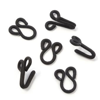 Agrafes à coudre spéciales fourrure noir