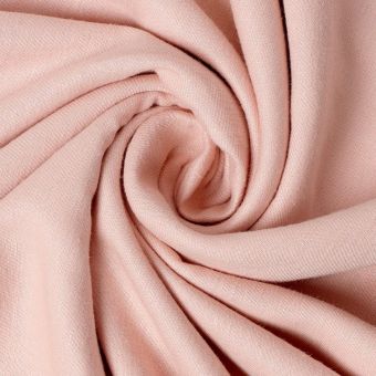 Tissu twill viscose lin viscose épais uni Pastel Kiss Rose - Atelier Brunette